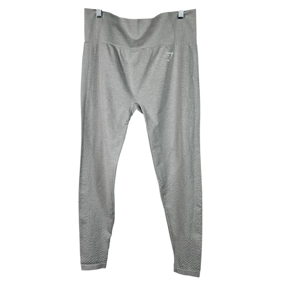 Gymshark Women's Light Gray Contour Seamless High Rise Athletic Leggings Large L